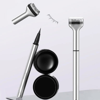 🌸💕2-in-1 Waterproof Eyeliner & Lower Eyelash Stamp Artifact Set with Individual Liquid Eyeliner